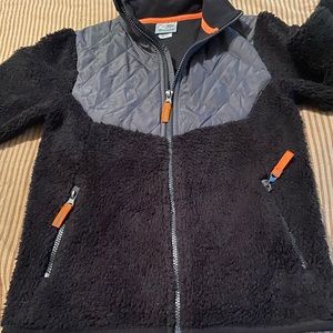 Champion Boys Zip up jacket. Pockets. Black. Size M (8-10).